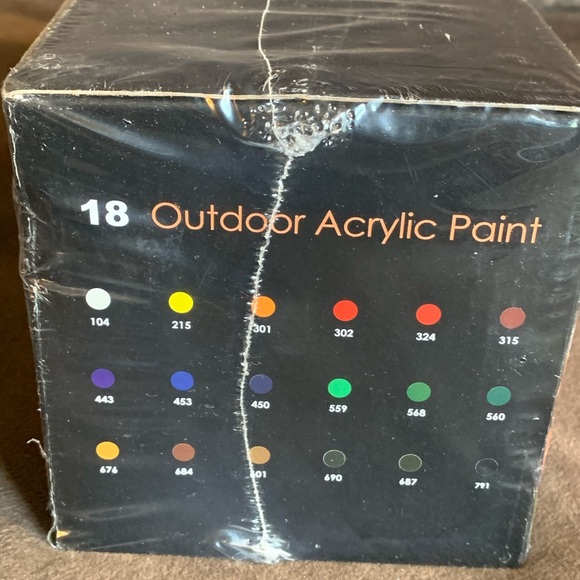 Acrylic Paint Set 18- 2oz bottles certified ACMI, Outdoor Colors - Picture 2 of 5
